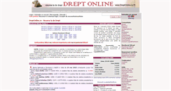 Desktop Screenshot of dreptonline.net